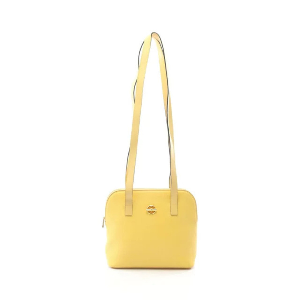 Celine Toggle Shoulder Bag Leather Yellow